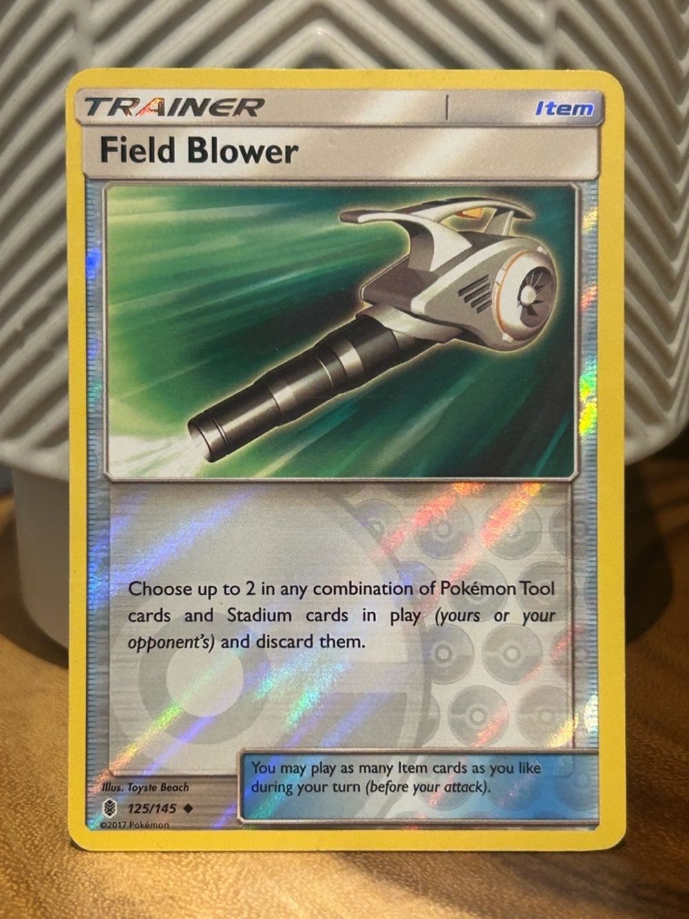 Pokemon Field Blower, 2017, Reverse Holo, Collectible, Fan Favorite